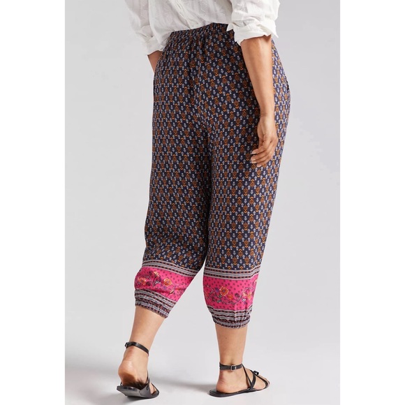 Anthropologie Smocked Balloon-Leg Pants NWT Size 14 - Picture 8 of 16